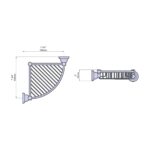 Perrin & Rowe Langbourn Corner Basket Nickel