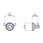 Perrin & Rowe Georgian Double Robe Hook Nickel