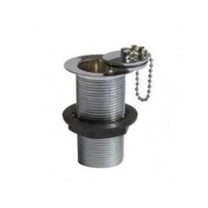 Perrin & Rowe Traditional Unslotted Basin Waste, Metal Plug, Stay & Chain