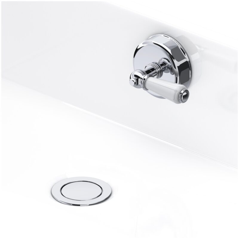 Perrin & Rowe Lever Bath Pop-Up Waste 550mm Chrome