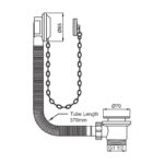 Perrin & Rowe Bath Waste & Overflow Chrome
