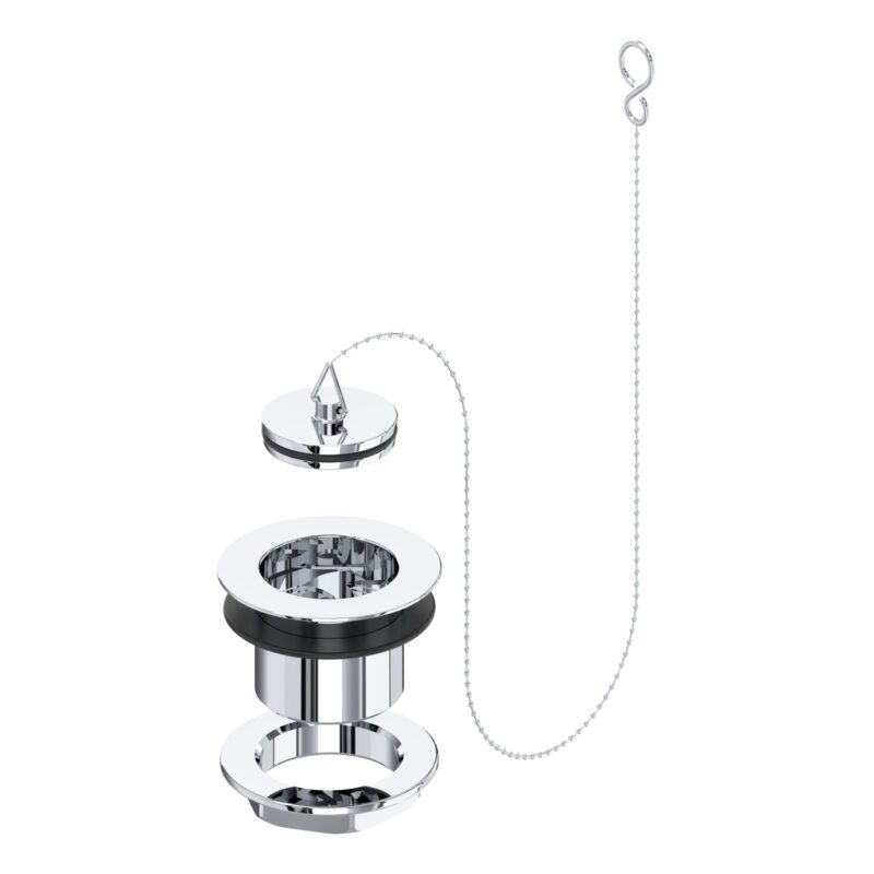 Perrin & Rowe Traditional Unslotted Bath Waste, Plug & Chain Perrin & Rowe Traditional Unslotted Bath Waste, Plug & Chain