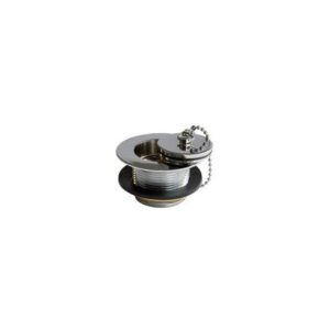 Perrin & Rowe Traditional Unslotted Bath Waste, Plug & Chain