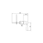 Perrin & Rowe Contemporary Cistern Lever Chrome