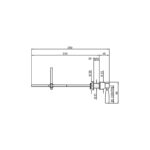 Perrin & Rowe Contemporary 6772 Extended Concealed Cistern Lever