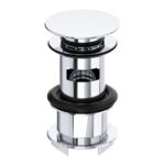Perrin & Rowe Large Slotted Push Button Basin Waste Chrome
