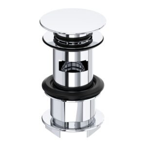 Perrin & Rowe Large Slotted Push Button Basin Waste Chrome