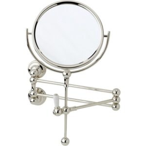 Perrin & Rowe Traditional Wall Mounted Shaving Mirror Nickel