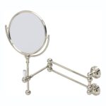 Perrin & Rowe Traditional Wall Mounted Shaving Mirror Nickel