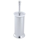 Perrin & Rowe Floor Toilet Brush Holder Pewter