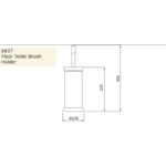 Perrin & Rowe Floor Toilet Brush Holder Pewter