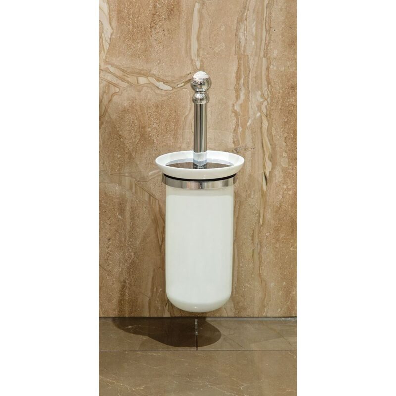 Perrin & Rowe Wall Toilet Brush Holder Chrome Perrin & Rowe Wall Toilet Brush Holder Chrome