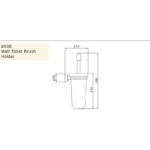 Perrin & Rowe Wall Toilet Brush Holder Chrome