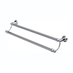 Perrin & Rowe Traditional 610mm Double Towel Rail Chrome