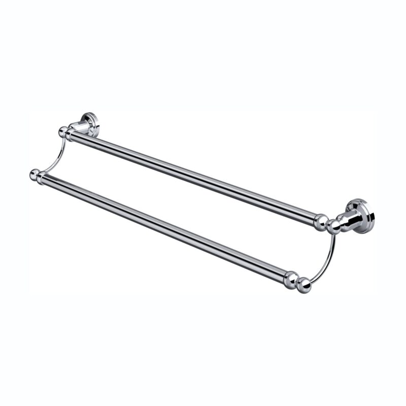 Perrin & Rowe Traditional 610mm Double Towel Rail Chrome Perrin & Rowe Traditional 610mm Double Towel Rail Chrome