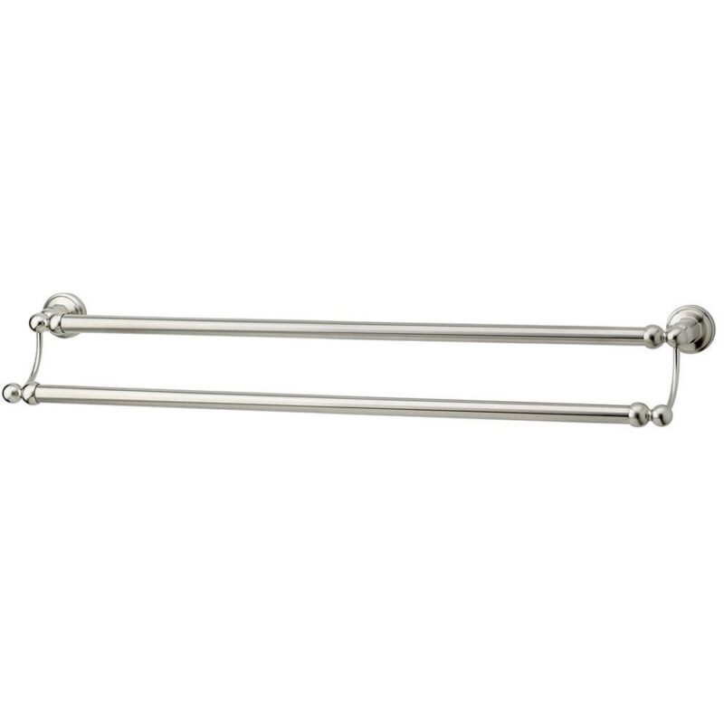 Perrin & Rowe 610mm Double Towel Rail Nickel Perrin & Rowe 610mm Double Towel Rail Nickel