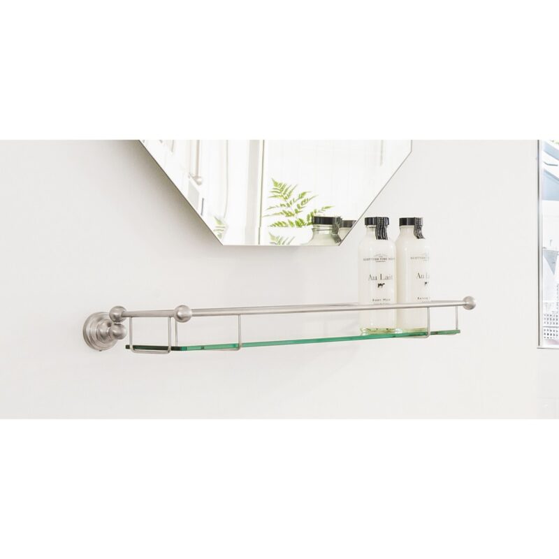 Perrin & Rowe 20" Glass Shelf Gold