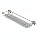 Perrin & Rowe Traditional 510mm Glass Shelf Nickel