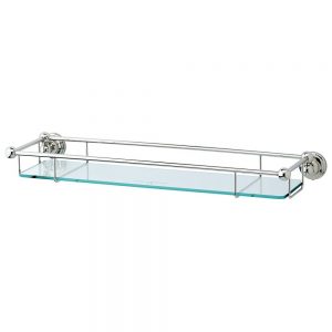 Perrin & Rowe 20" Glass Shelf Nickel