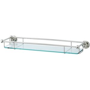 Perrin & Rowe 20" Glass Shelf Pewter
