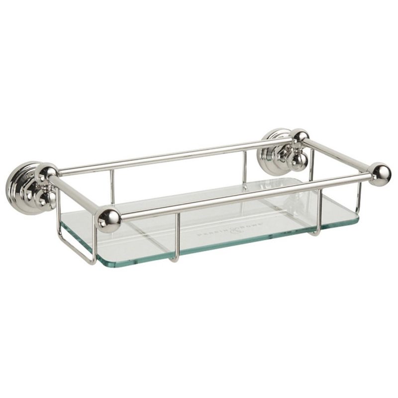 Perrin & Rowe 10" Glass Shelf Chrome