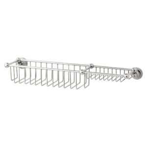 Perrin & Rowe 20" Bottle Basket & Soap Tray Gold