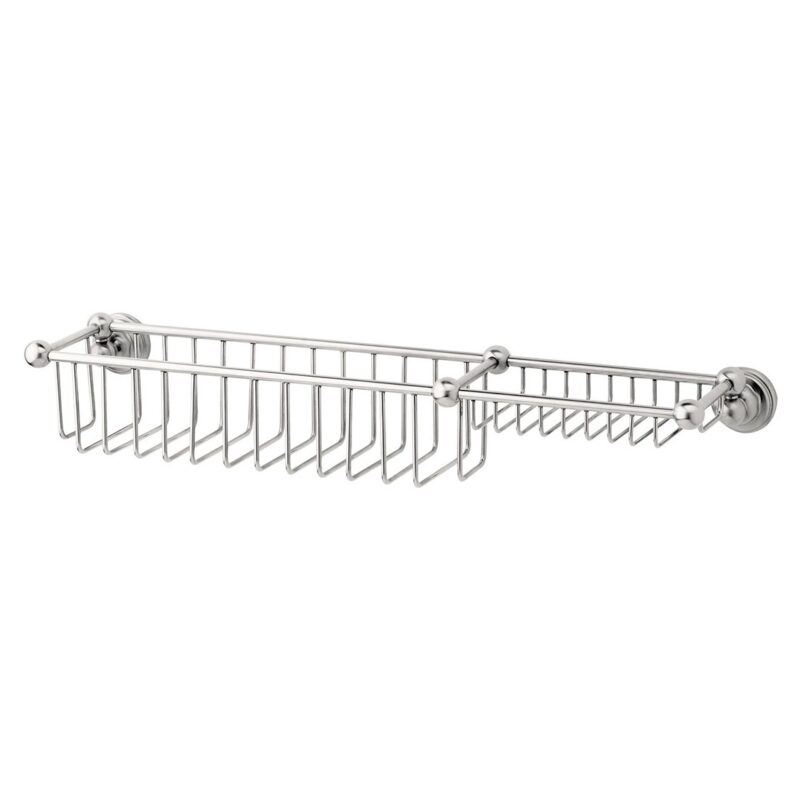 Perrin & Rowe 20" Bottle Basket & Soap Tray Gold Perrin & Rowe 20" Bottle Basket & Soap Tray Gold