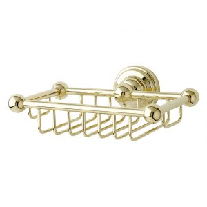 Perrin & Rowe Wall Mounted Soap Basket Gold