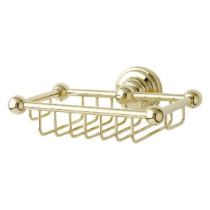 Perrin & Rowe Wall Mounted Soap Basket Pewter