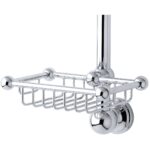 Perrin & Rowe Sliding Rail Soap Basket Pewter
