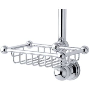 Perrin & Rowe Sliding Rail Soap Basket Pewter
