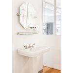 Perrin & Rowe Octagonal Mirror 625mm x 500mm Pewter