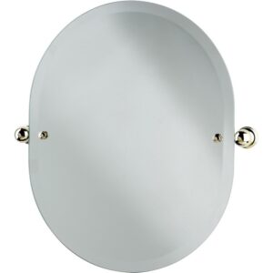 Perrin & Rowe Oval Mirror 625mm x 500mm Gold
