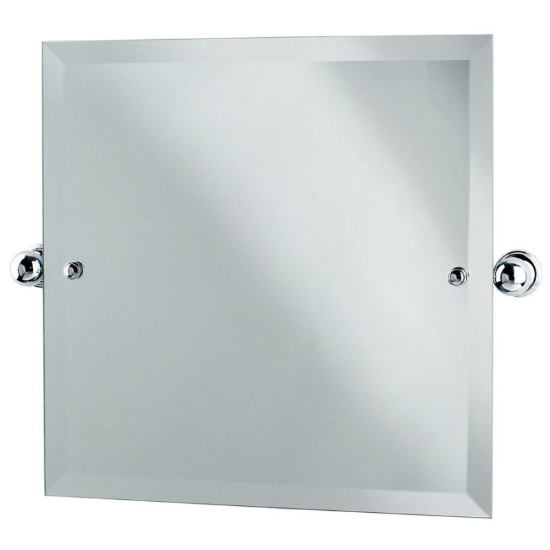 Perrin & Rowe Square Mirror 500mm x 500mm Pewter