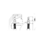 Perrin & Rowe Deck Mounted Soap Dispenser Pewter