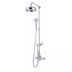 Perrin & Rowe Contemporary Shower Set A One Pewter