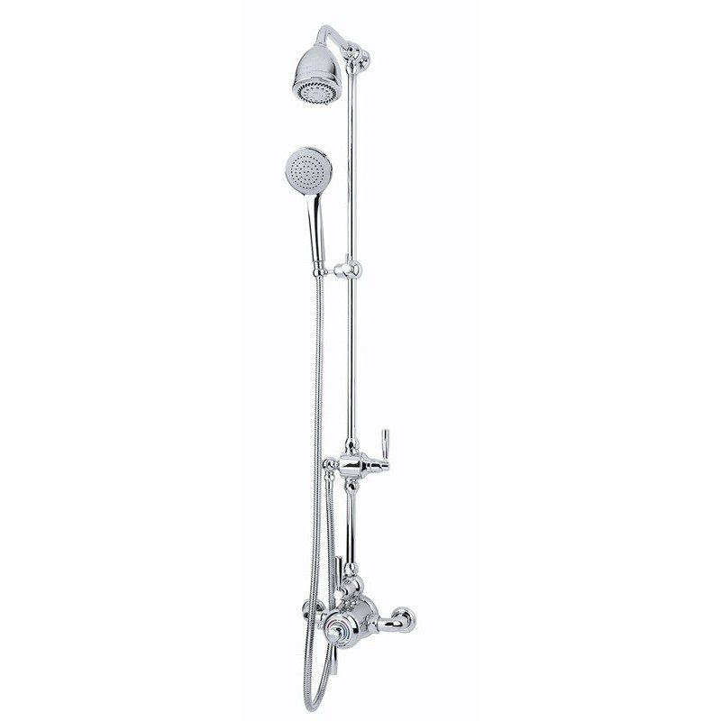 Perrin & Rowe Contemporary Shower Set A Two Pewter