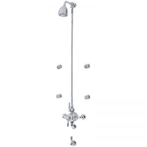 Perrin & Rowe Contemporary Shower Set D Two Chrome