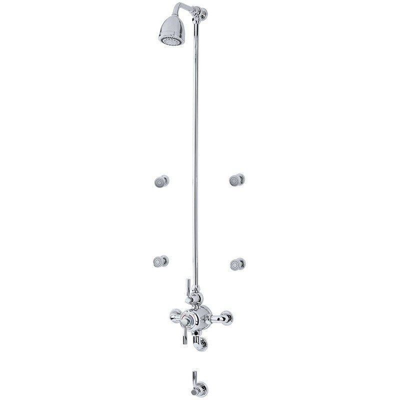 Perrin & Rowe Contemporary Shower Set D Two Pewter
