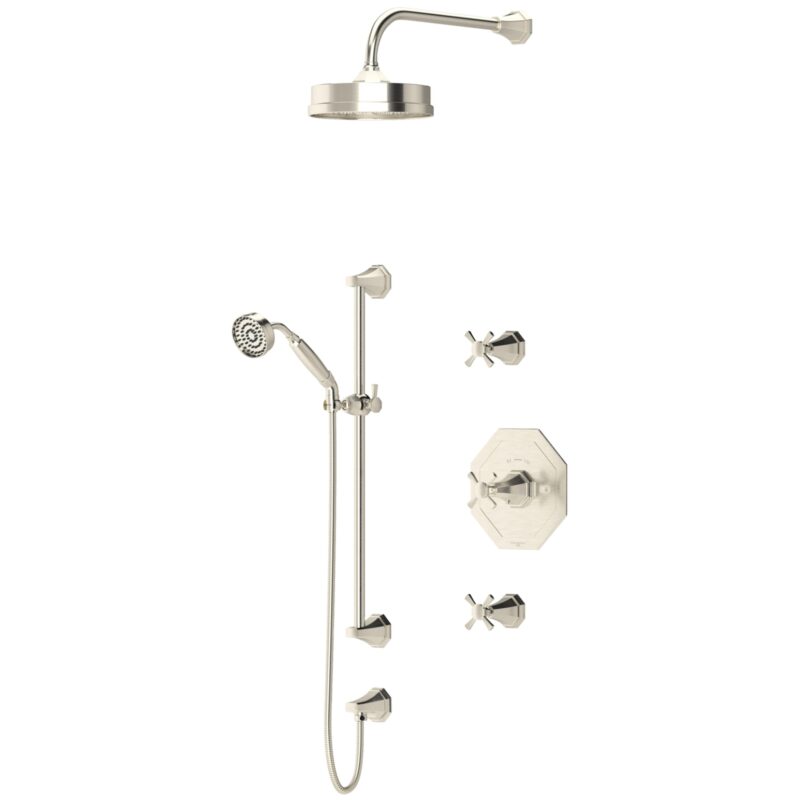 Perrin & Rowe Deco Shower Set 1 Pewter Perrin & Rowe Deco Shower Set 1 Pewter