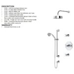 Perrin & Rowe Deco Shower Set 1 Pewter
