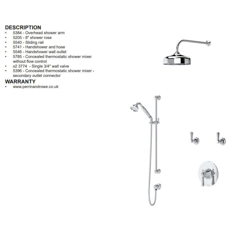 Perrin & Rowe Georgian Shower Set 1 Nickel