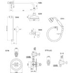 Perrin & Rowe Georgian Shower Set 1