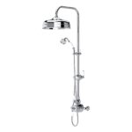 Perrin & Rowe Traditional Shower Set 1 with 8" Rose Chrome