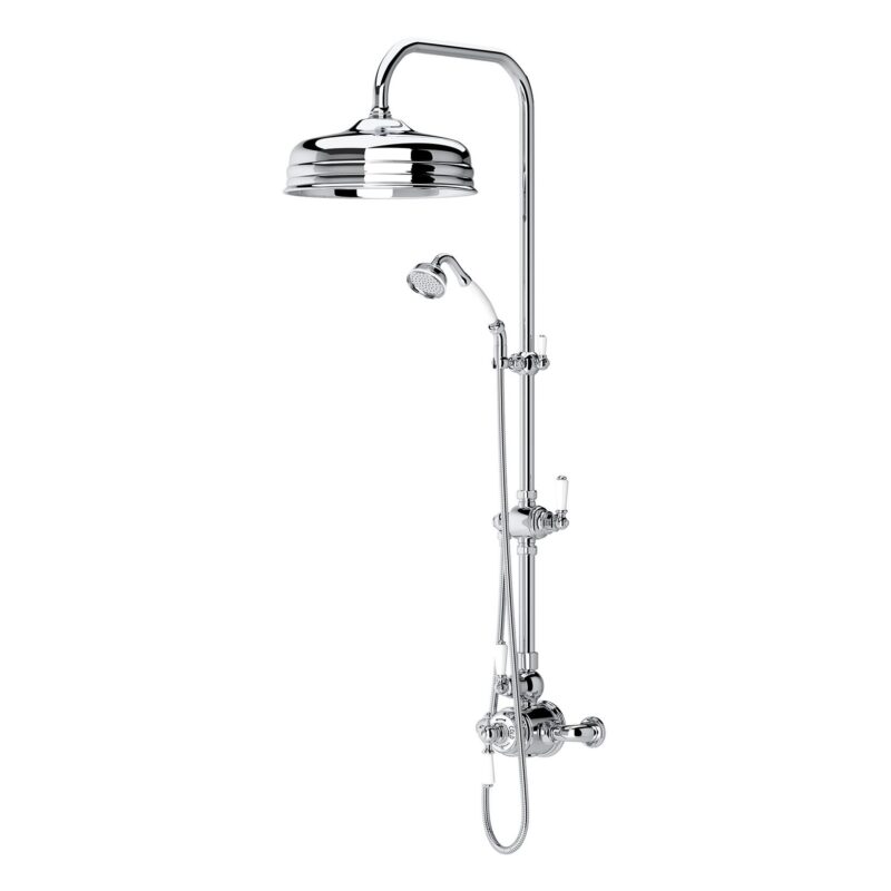 Perrin & Rowe Traditional Shower Set 1 with 8" Rose Chrome Perrin & Rowe Traditional Shower Set 1 with 8" Rose Chrome