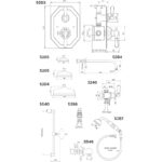 Perrin & Rowe Traditional Shower Set 2 with 5" Rose