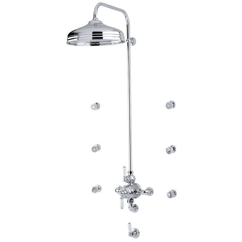 Perrin & Rowe Traditional Shower Set 4 with 8" Rose