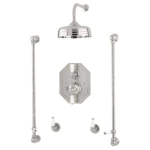 Perrin & Rowe Traditional Shower Set 5 with 12" Rose
