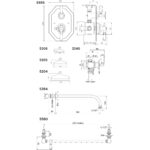 Perrin & Rowe Traditional Shower Set 5 Chrome