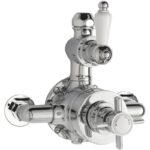 Nuie Edwardian Twin Thermostatic Shower Valve